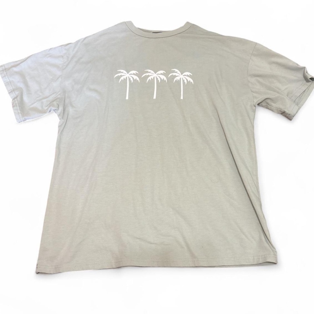 Mint Green Palm Tree Graphic T-Shirt